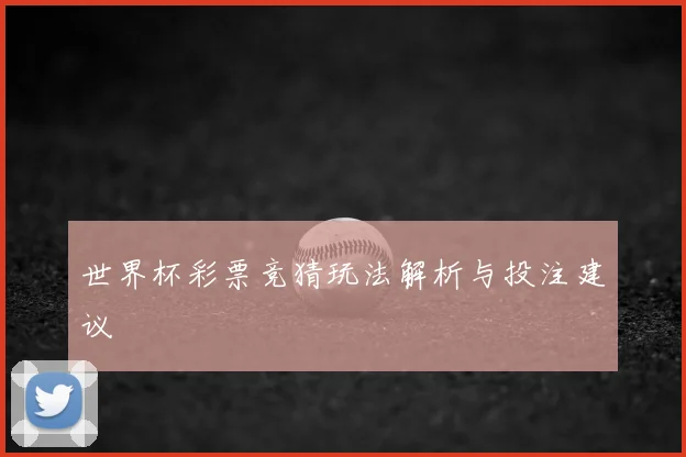 世界杯彩票竞猜玩法解析与投注建议
